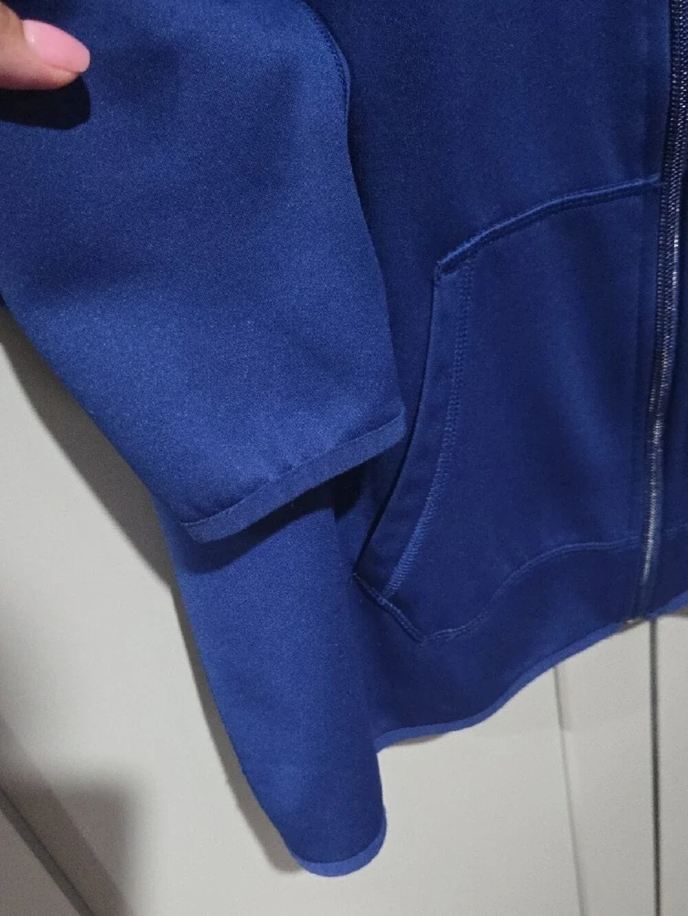 Nike Blue Zip-Up Hoodie with Hood XL.